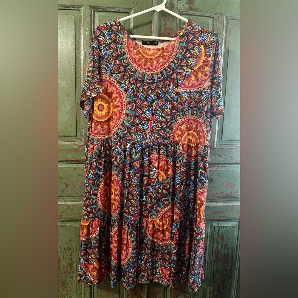 Colorful Boho Women's Dress